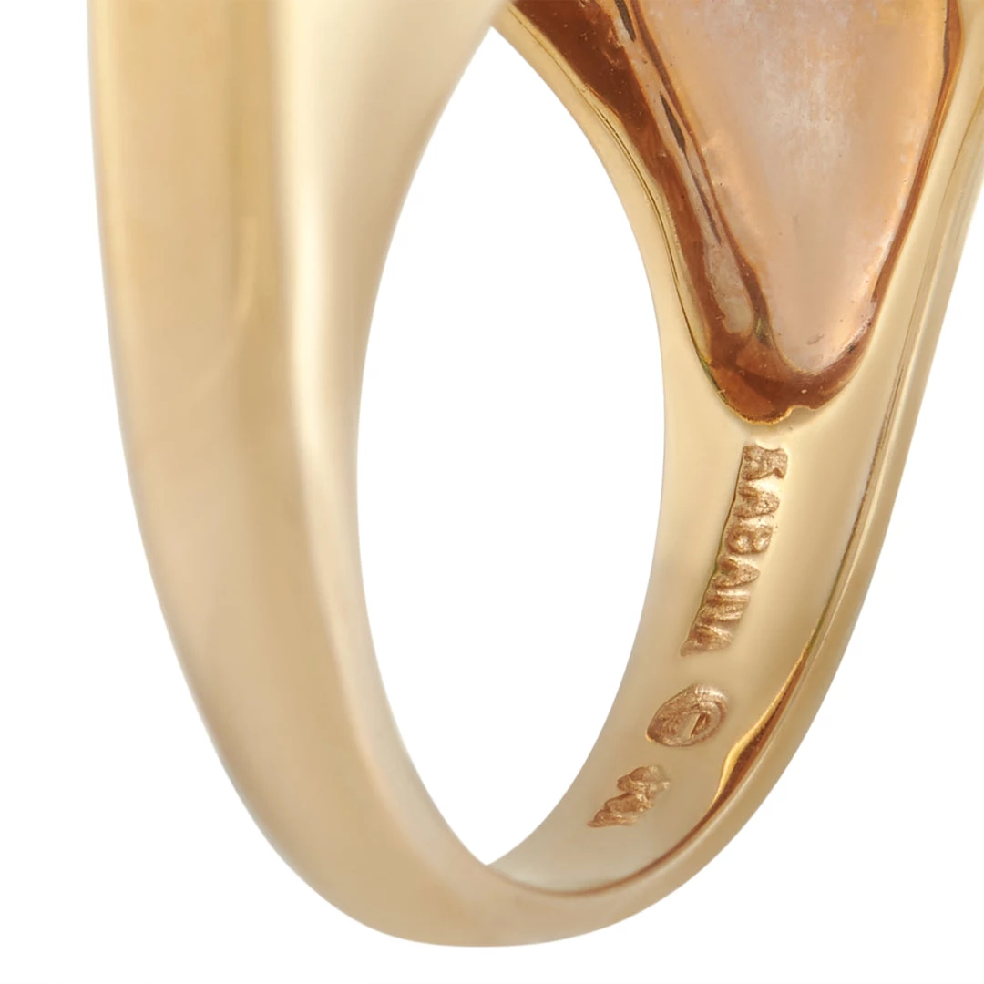 women Kabana 14K Yellow Gold 1.60 ct Tourmaline and Inlaid Opal Ring 6 women Kabana 14K Yellow Gold 1.60 ct Tourmaline and Inlaid Opal Ring - Image 4