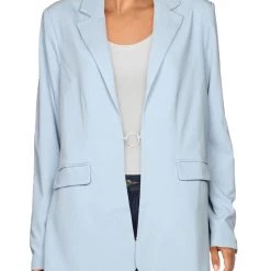 Danielle Bernstein Womens Split Ring Detail Business Blazer