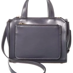 women Valextra Passepartout Mini Leather Tote