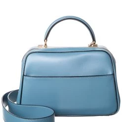 women Valextra Serie S Medium Leather Shoulder Bag