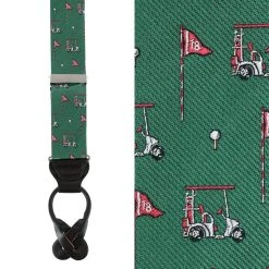 Trafalgar men The Golf Dream Silk Braces Button End