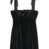 Danielle Bernstein Womens Velvet Short Mini Dress