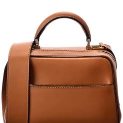 women Valextra Serie S Small Leather Shoulder Bag