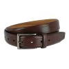 Trafalgar men Stitch Detail Leather Belt