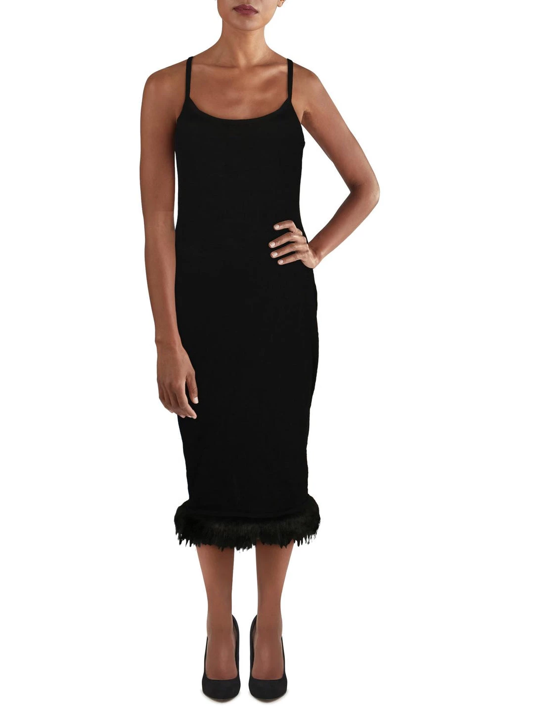 Danielle Bernstein Womens Sleeveless Mid-Calf Sweaterdress 3 Danielle Bernstein Womens Sleeveless Mid-Calf Sweaterdress