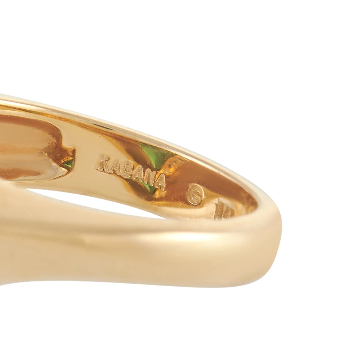 women Kabana 14K Yellow Gold 0.15 ct Diamond, Tourmaline, and Inlaid Opal Ring 6 women Kabana 14K Yellow Gold 0.15 ct Diamond, Tourmaline, and Inlaid Opal Ring - Image 4