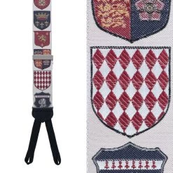 Trafalgar men Retro Pattern Coat of Arms Limited Run Silk Braces