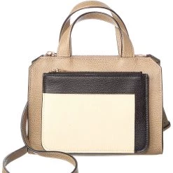 women Valextra Passepartout Mini Leather Tote