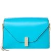 women Valextra Iside Leather Shoulder Bag