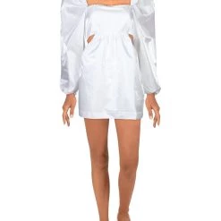 Danielle Bernstein Juniors Womens Rhinestone Mini Cocktail and Party Dress