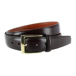 Trafalgar men Classic 30mm Cortina Leather Belt