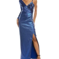 women Theia Babette Asymmetrical Gown