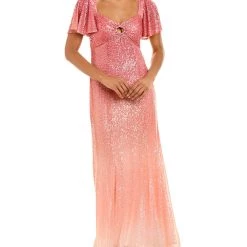 women Theia Estelle Sequin Gown