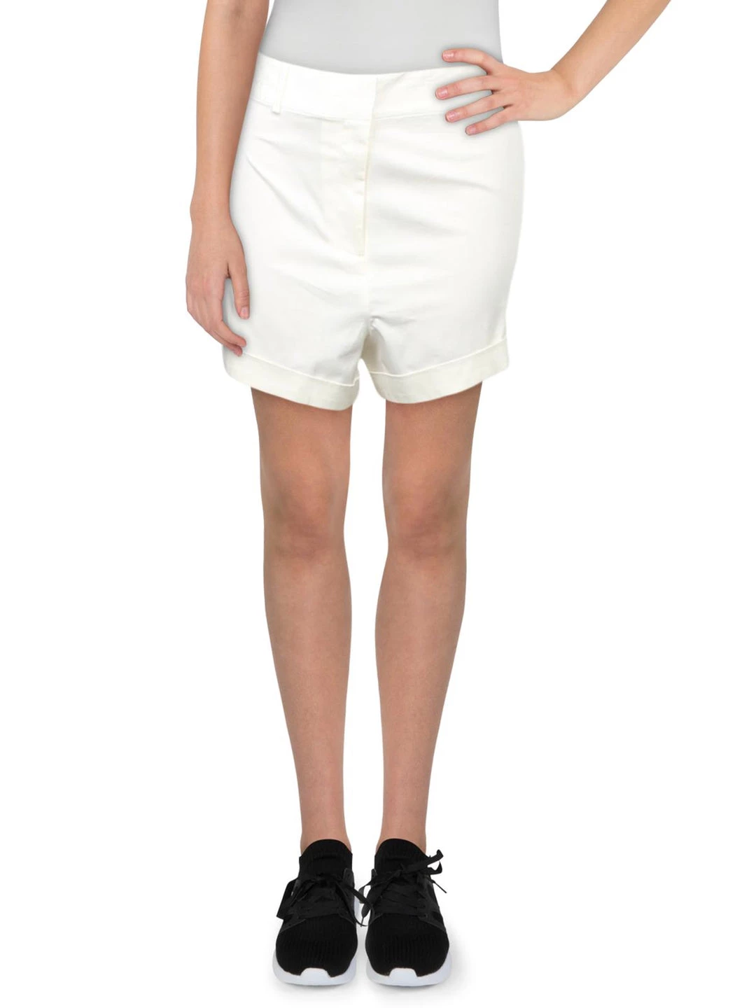 Danielle Bernstein Womens Cuffed High-Cut Shorts 5 Danielle Bernstein Womens Cuffed High-Cut Shorts - Image 3