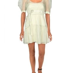 Danielle Bernstein Womens Ruffled Mini Dress