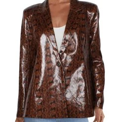 Danielle Bernstein Womens One-Button Snake Print One-Button Blazer -Valextra Shop 6d012ab2e8db4717bfb85910637c6cb8 1080x