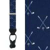 Trafalgar men Day Of Golf Braces Silk with Button Ends