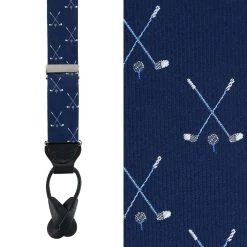 Trafalgar men Day Of Golf Braces Silk with Button Ends