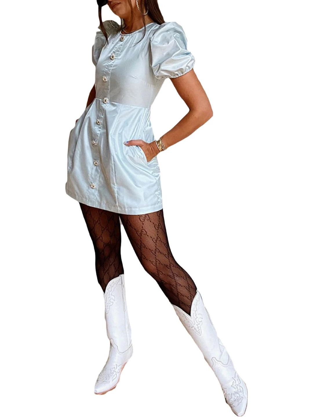 Danielle Bernstein Juniors Womens Party Short Mini Dress 4 Danielle Bernstein Juniors Womens Party Short Mini Dress - Image 2