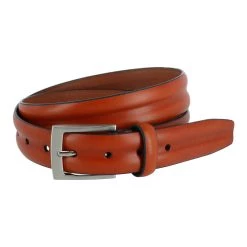 Trafalgar men 35MM Center Heat Crease Leather Belt