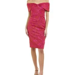 women Theia Eveline Off-The-Shoulder Dress