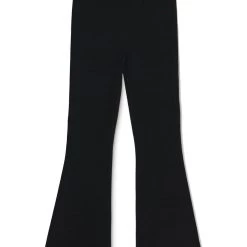 Danielle Bernstein Womens Ribbed Flared Pants