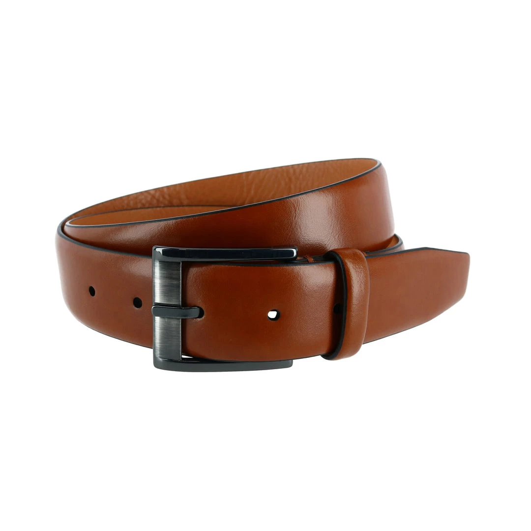 Trafalgar men Cameron 35mm Burnished Leather Dress Belt 8 Trafalgar men Cameron 35mm Burnished Leather Dress Belt - Image 6