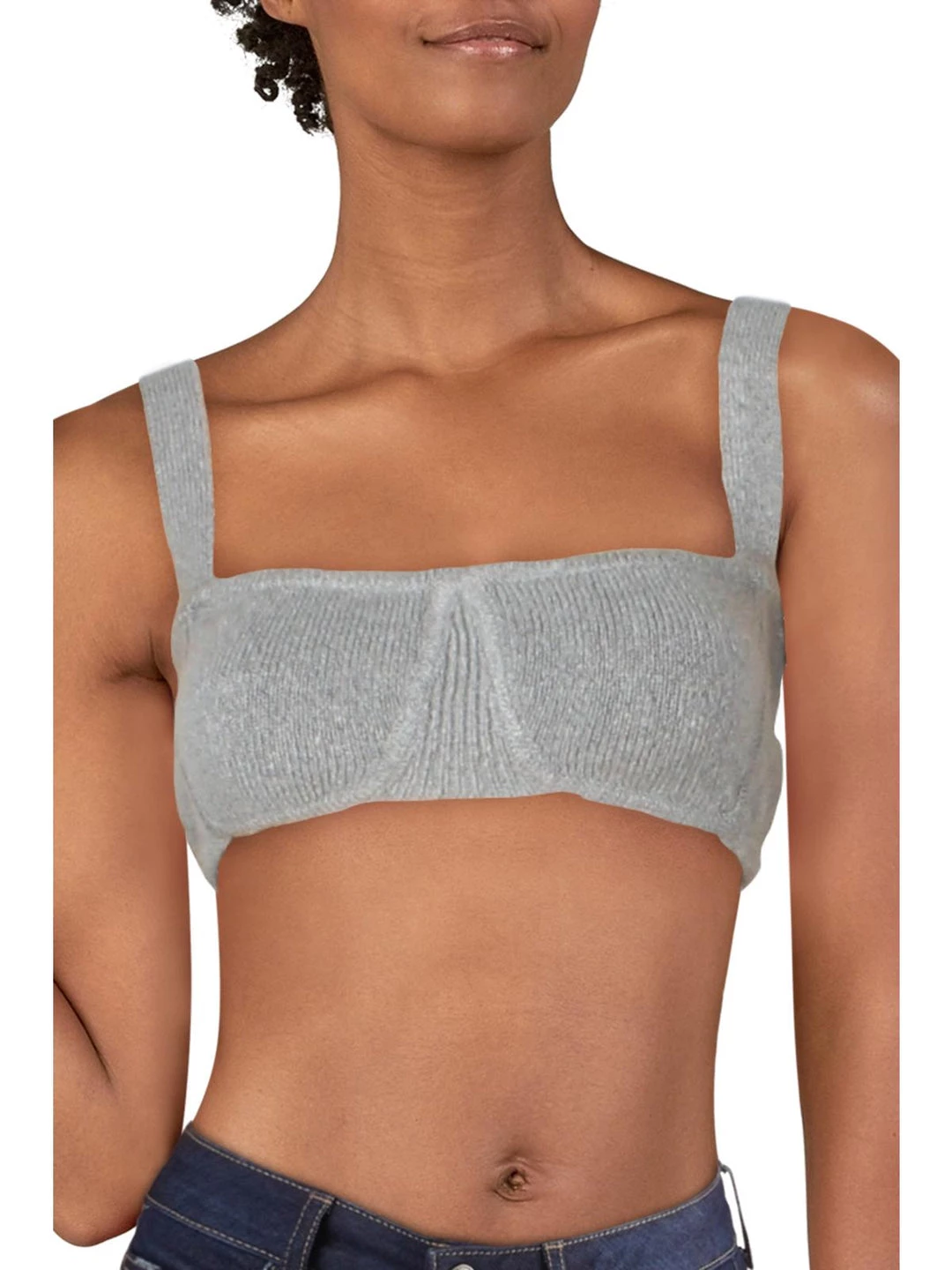 Danielle Bernstein Womens Cropped Sleeveless Bralette 4 Danielle Bernstein Womens Cropped Sleeveless Bralette - Image 2