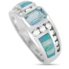 women Kabana 14K White Gold 0.35 ct Diamond, Aquamarine, and Inlaid Opal Ring 2 women Kabana 14K White Gold 0.35 ct Diamond, Aquamarine, and Inlaid Opal Ring -Valextra Shop 9630894029e24635905dea635a7164c2 1080x