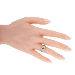 women Kabana 14K Yellow Gold 0.21 ct Diamond, Topaz, and Inlaid Opal Ring -Valextra Shop afb1bceb276343338e818393094fd887 1080x