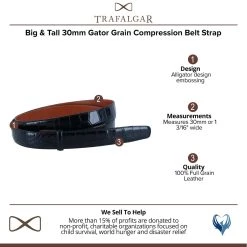 Trafalgar men Big & Tall 30mm Gator Grain Compression Belt Strap 8 Trafalgar men Big & Tall 30mm Gator Grain Compression Belt Strap -Valextra Shop b557034bef894041908d4830e07646d6 1080x