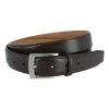 Trafalgar men Stitched Feathered Edge Leather Belt