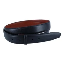 Trafalgar men Big & Tall 35mm Feather Edge Pebble Leather Belt