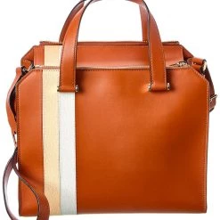 women Valextra Passepartout Medium Leather Tote