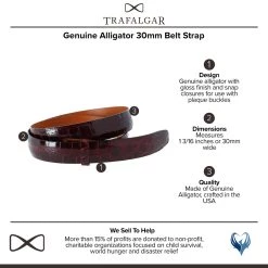 Trafalgar men Genuine Alligator 30mm Compression Belt Strap -Valextra Shop d9118645b90346cbad2a4fdd990bc1cf 1080x