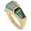 women Kabana 14K Yellow Gold 1.60 ct Tourmaline and Inlaid Opal Ring 2 women Kabana 14K Yellow Gold 1.60 ct Tourmaline and Inlaid Opal Ring -Valextra Shop de8e6b2c2c164de59a8da482b9832698 1080x