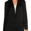 Danielle Bernstein Womens Satin Embellished One-Button Blazer -Valextra Shop e0f9b974de2048f792a3e8792a6337c1 1080x