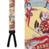 Trafalgar men Retro Pattern Circus Limited Run Silk Braces