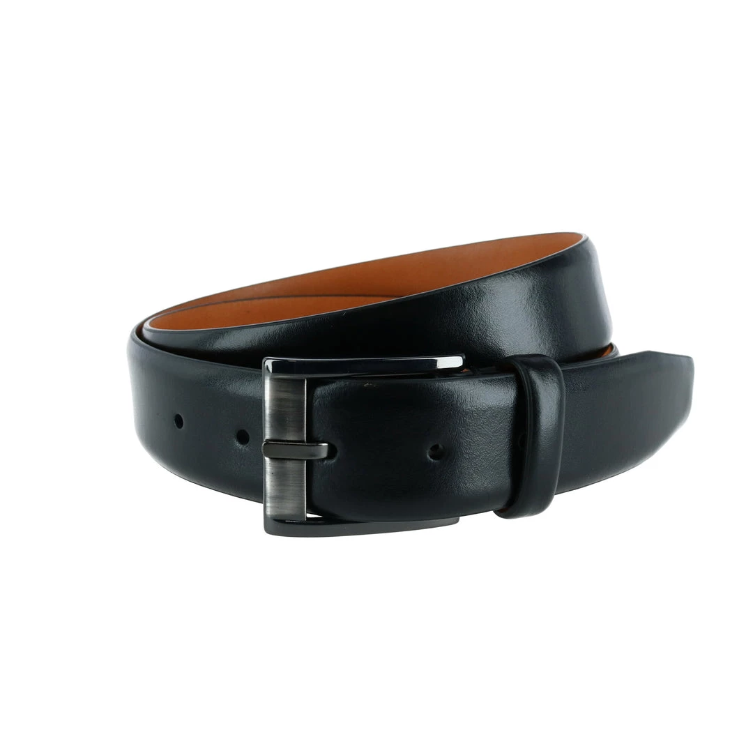Trafalgar men Cameron 35mm Burnished Leather Dress Belt 3 Trafalgar men Cameron 35mm Burnished Leather Dress Belt