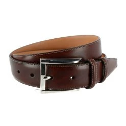 Trafalgar men Easton 32mm Cortina Leather Dress Belt
