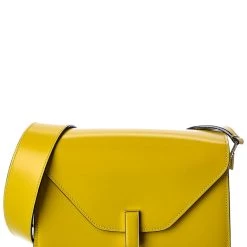 women Valextra Iside Leather Shoulder Bag