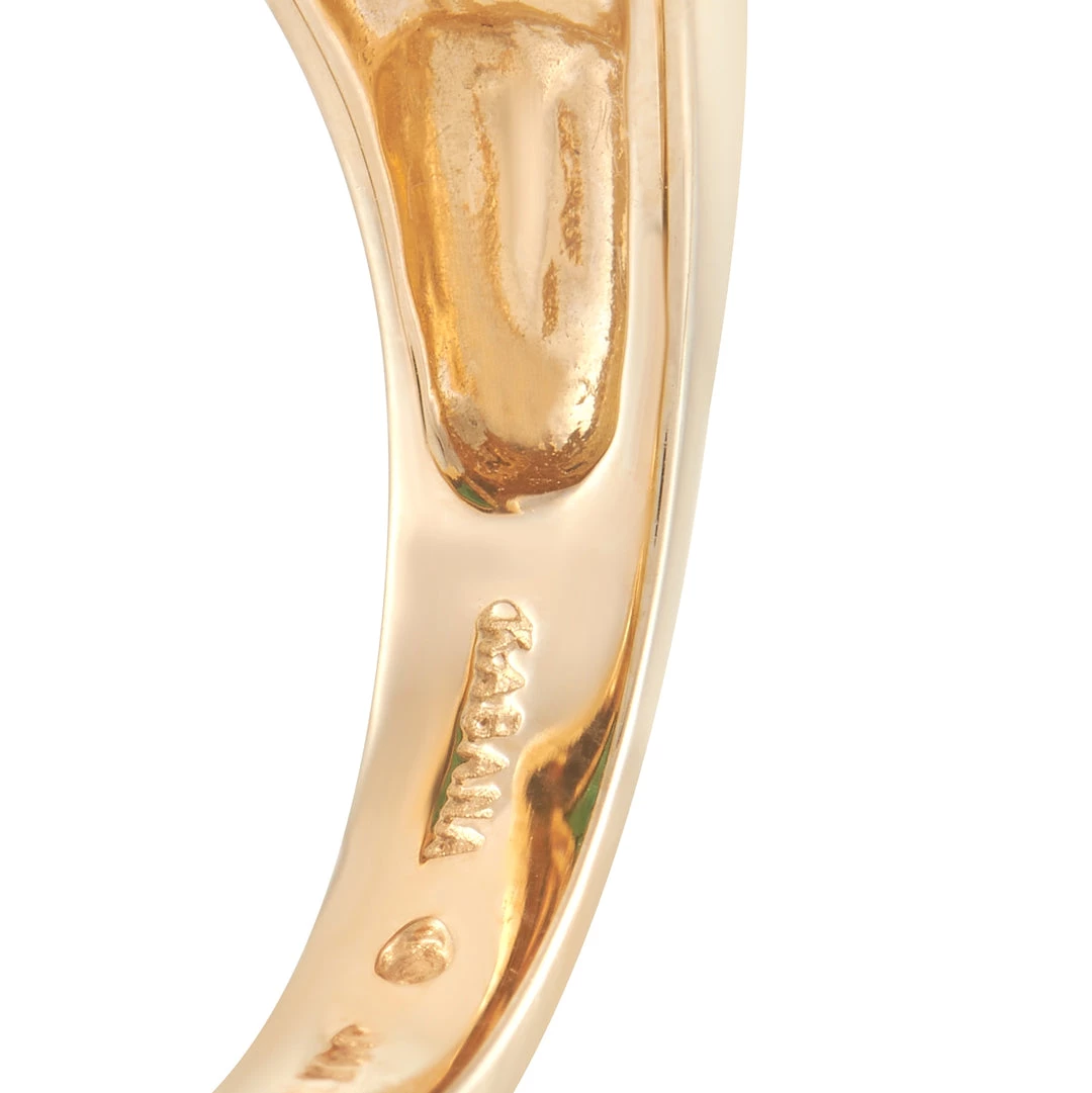 women Kabana 14K Yellow Gold Ring 0.15 ct Diamond, Tourmaline, and Inlaid Opal Ring 6 women Kabana 14K Yellow Gold Ring 0.15 ct Diamond, Tourmaline, and Inlaid Opal Ring - Image 4