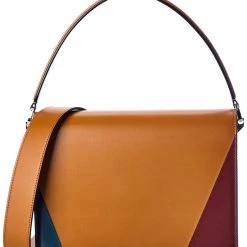 women Valextra Swing Leather Shoulder Bag