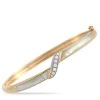 women Kabana 14K Yellow Gold 0.16 ct Diamond and Mother of Pearl Bangle Bracelet -Valextra Shop 57931661248148b2abeebb435ba07fdd 1080x