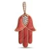 women Kabana 14K Rose Gold 0.33 ct Diamond and Spiny Hamsa Hand Pendant -Valextra Shop 6a123cc990f04e15907754e7993288de 1080x