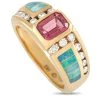 women Kabana 14K Yellow Gold 0.35 ct Diamond, Tourmaline, and Inlaid Opal Ring 1 women Kabana 14K Yellow Gold 0.35 ct Diamond, Tourmaline, and Inlaid Opal Ring -Valextra Shop b71bdd869e314449afe35fc11491f588 1080x