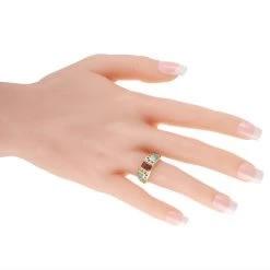 women Kabana 14K Yellow Gold 0.35 ct Diamond, Tourmaline, and Inlaid Opal Ring -Valextra Shop c8f61ae1ebc94ac4973399c740244d19 1080x